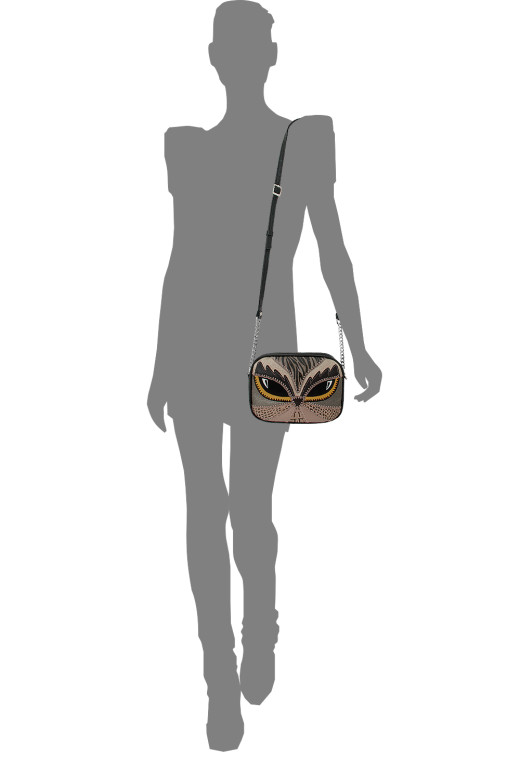 Сумка женская Protege, ДС-340-239, "Сова №5" черная Сумка женская Protege, ДС-340-239, "Сова №5" черная