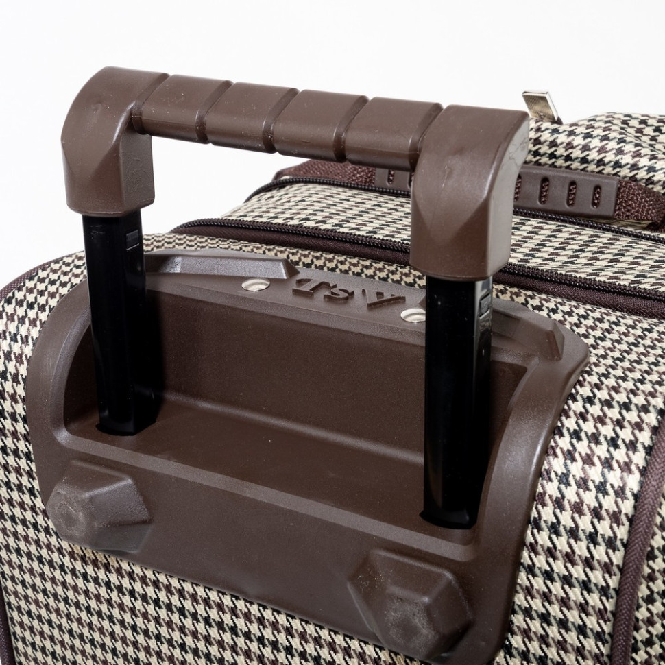 Дорожная сумка-саквояж TsV 514.2 гусиная лапка с колёсами Дорожная сумка-саквояж TsV 514.2 гусиная лапка с колёсами