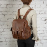 Рюкзак Zinixs "Кленовый лист" из натуральной кожи 3906-1 коричневый