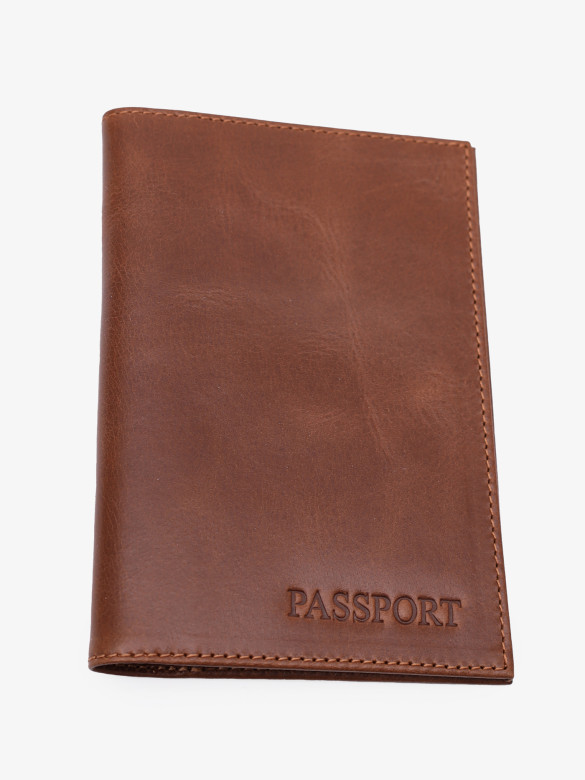 Обложка для паспорта ОП-120-1926 светло коричневый