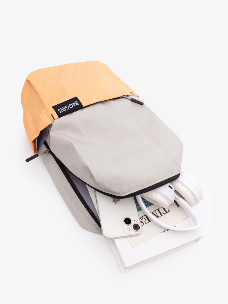 Рюкзак Baggins 621 серый/оранжевый