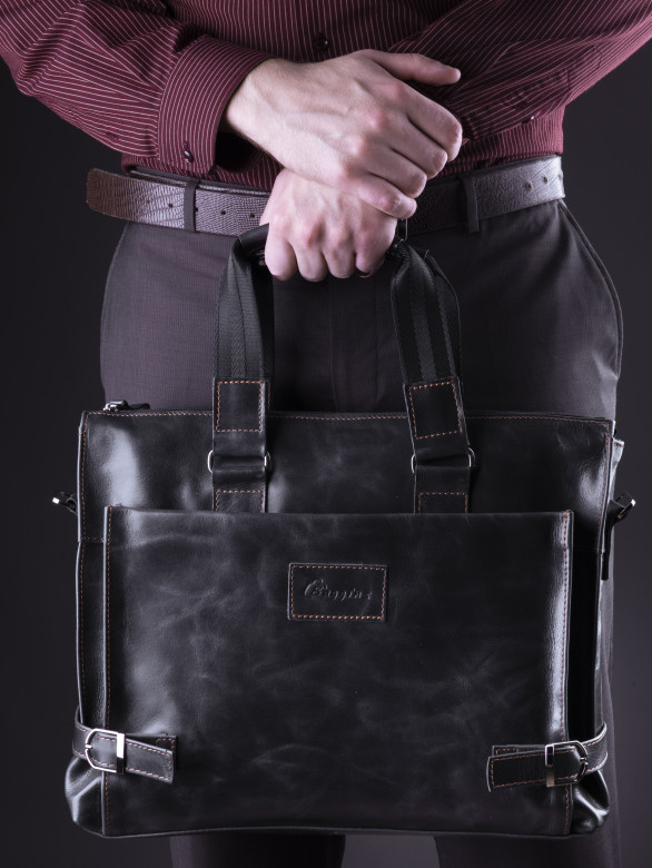 Сумка мужская Baggins 1015 графит(портфель) Сумка мужская Baggins 1015 графит(портфель)