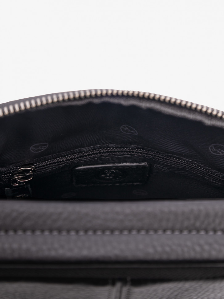 Мужская сумка через плечо Hight Touch 1664-6 чёрная Мужская сумка через плечо Hight Touch 1664-6 чёрная