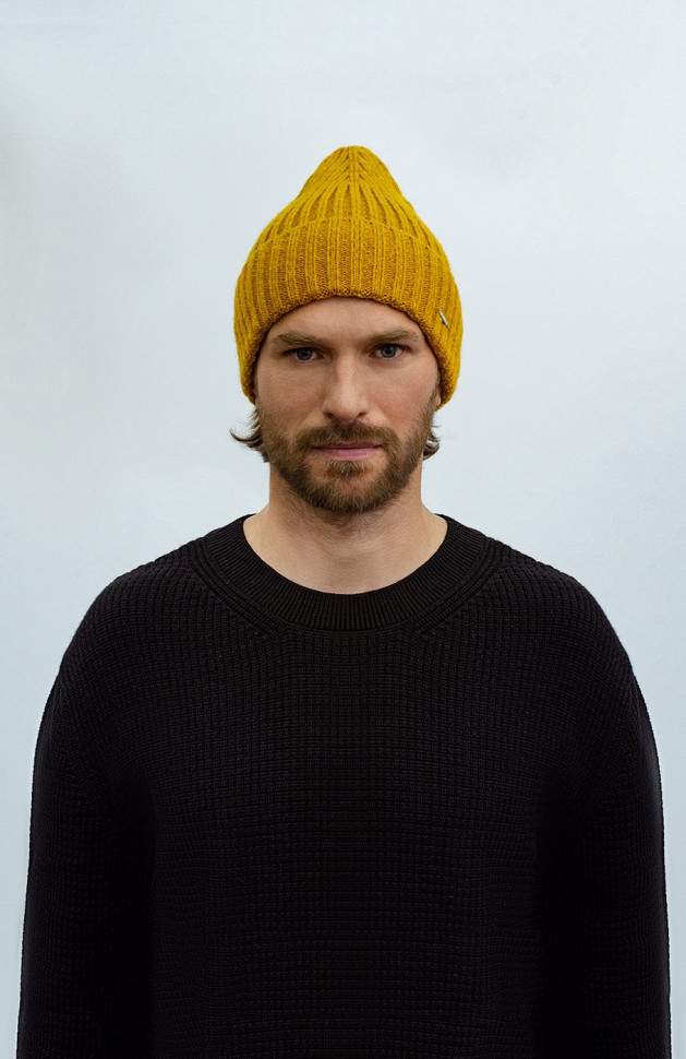 Мужская шапка 12870 MARHATTER горчица