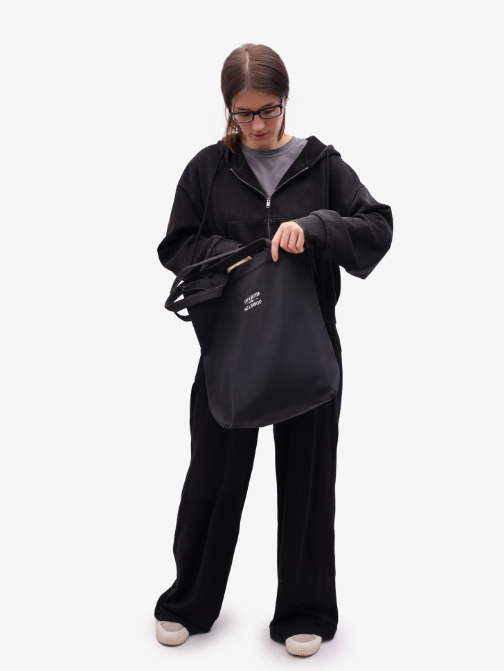 Сумка-шопер Б 6003 чёрная