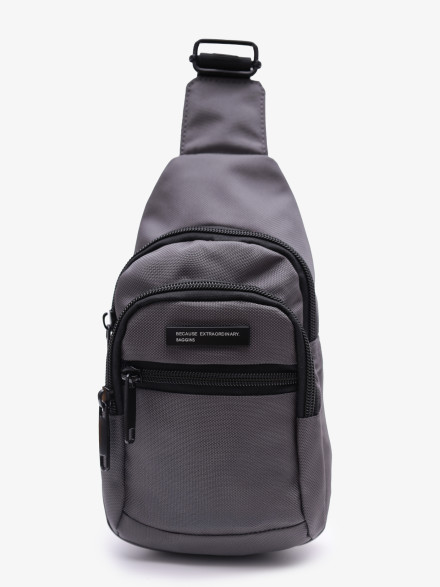 Рюкзак на одно плечо Baggins 6924 серый