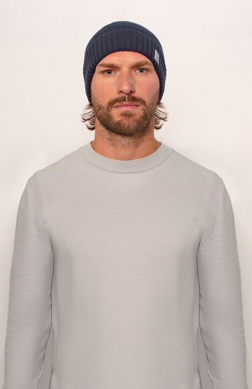 Мужская шапка 12896 MARHATTER тёмно-синий