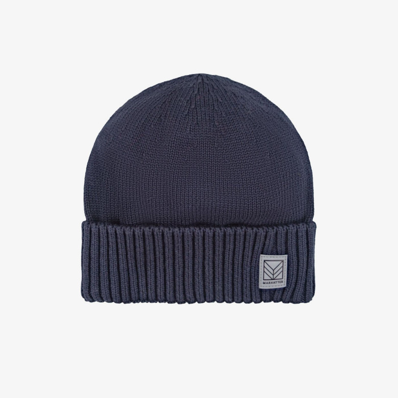 Мужская шапка 12896 MARHATTER тёмно-синий