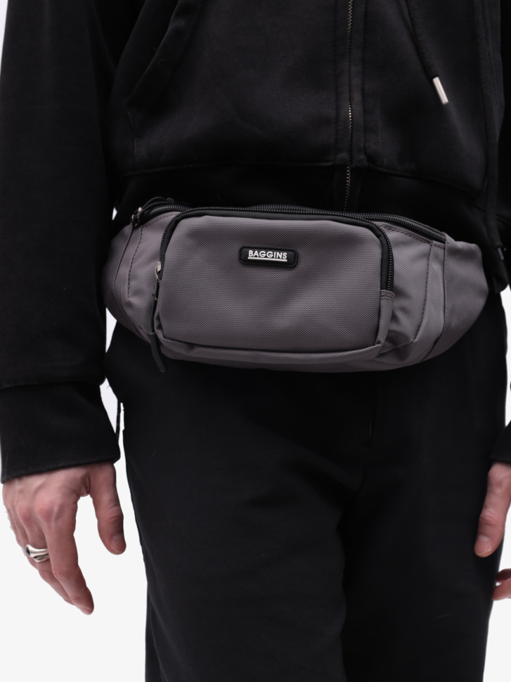 Сумка на пояс Baggins 35011 серая
