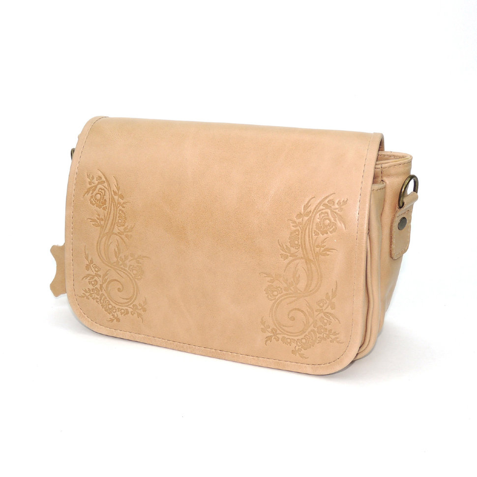 Бежевая женская кожаная сумка Natalia Kalinovskaya «Лана» С93 Бежевая женская кожаная сумка Natalia Kalinovskaya «Лана» С93