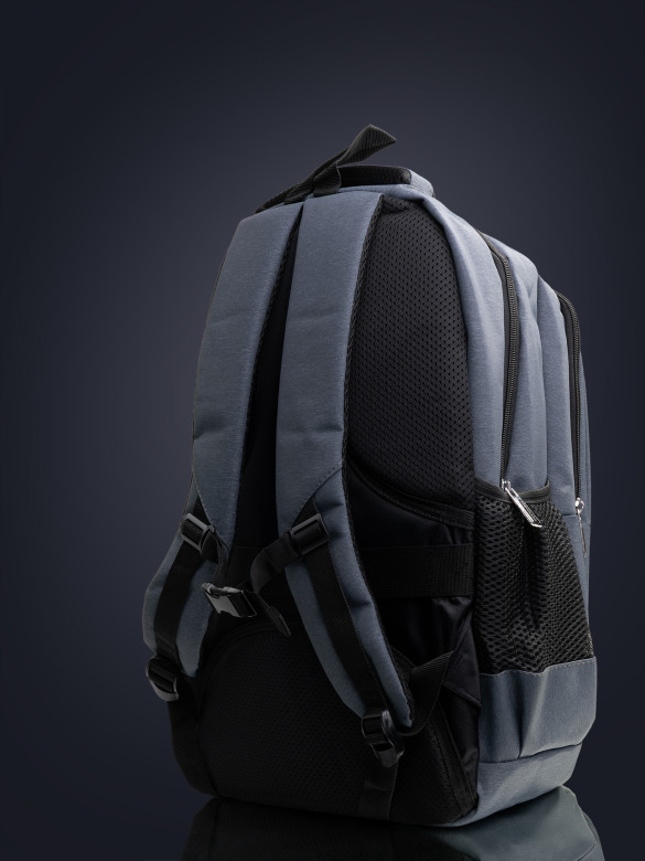 Рюкзак городской с нагрудным ремнём 2268 серый
