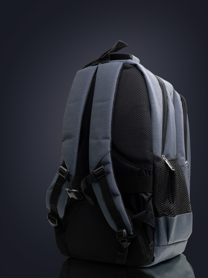 Рюкзак городской с нагрудным ремнём 2268 серый