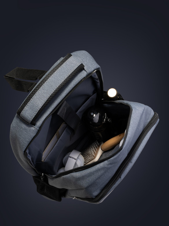 Рюкзак городской с нагрудным ремнём 2268 серый