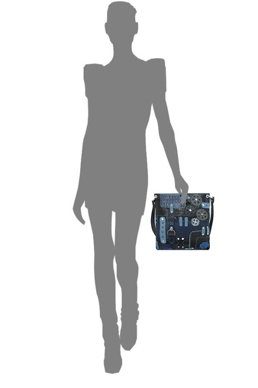 Сумка женская Protege, ДС-144-180 Техно чёрно-красная