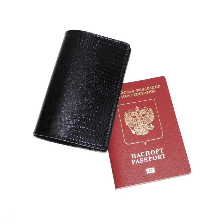 Обложка для паспорта кожаная Рептилия