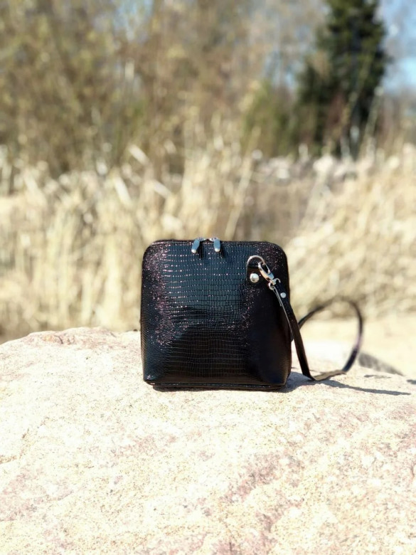 Сумка женская Natalia Kalinovskaya С 83р.911 «Бенте» чёрная рептилия Сумка женская Natalia Kalinovskaya С 83р.911 «Бенте» чёрная рептилия