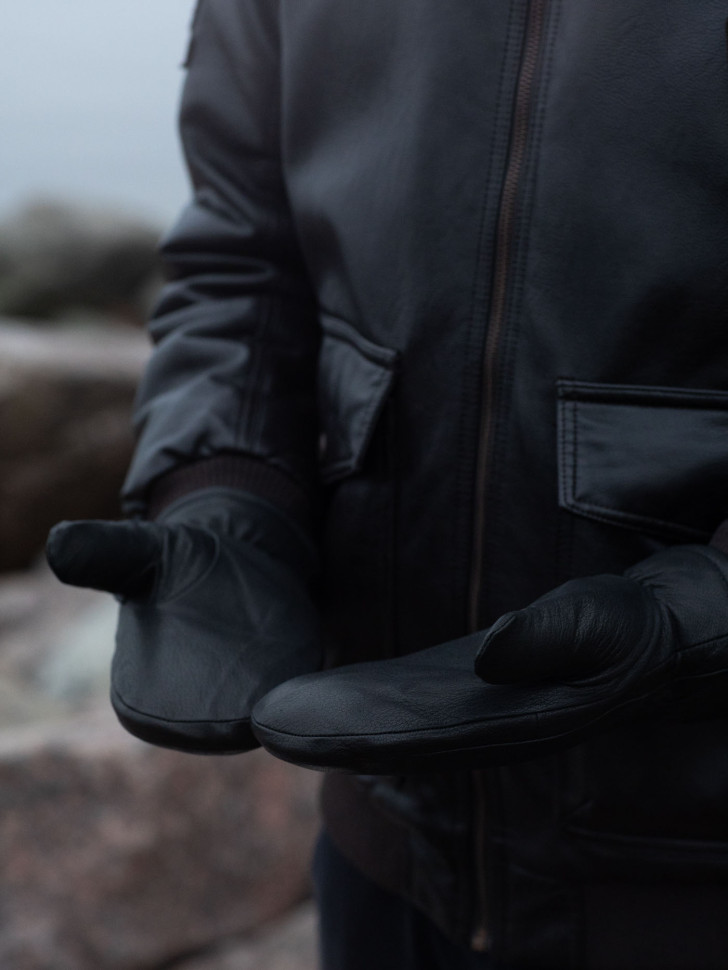 Варежки мужские Fascino 5542 черный Варежки мужские Fascino 5542 черный