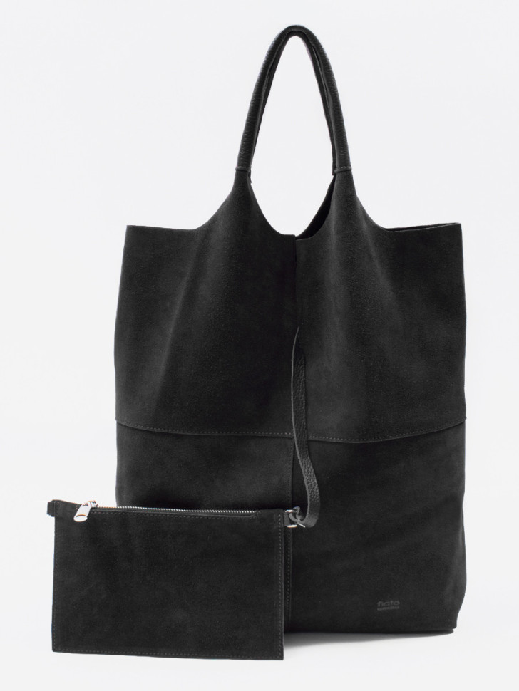 Сумка FIATO 2653С замша чёрная