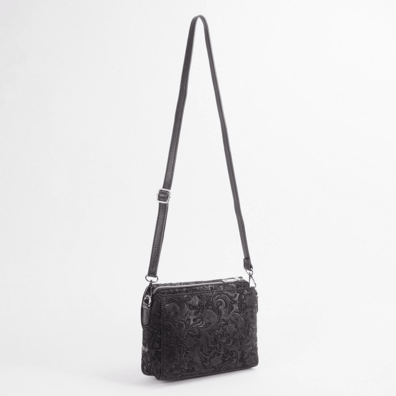 Сумка женская итальянская Roberta Firenze sissi 745 чёрная Сумка женская итальянская Roberta Firenze sissi 745 чёрная