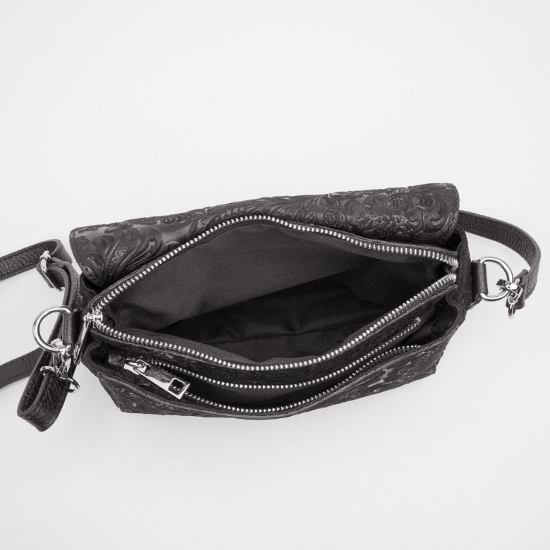 Сумка женская итальянская Roberta Firenze sissi 745 чёрная Сумка женская итальянская Roberta Firenze sissi 745 чёрная