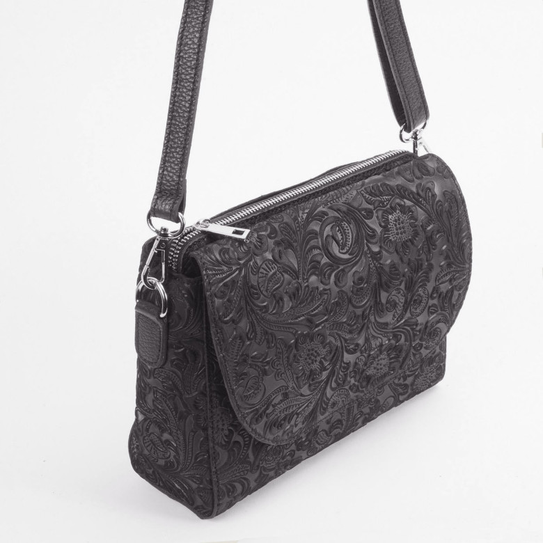 Сумка женская итальянская Roberta Firenze sissi 745 чёрная Сумка женская итальянская Roberta Firenze sissi 745 чёрная