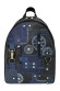 Рюкзак женский Protege, ДС-362-170 "Техно" чёрно-синий рептилия Рюкзак женский Protege, ДС-362-170 "Техно" чёрно-синий рептилия