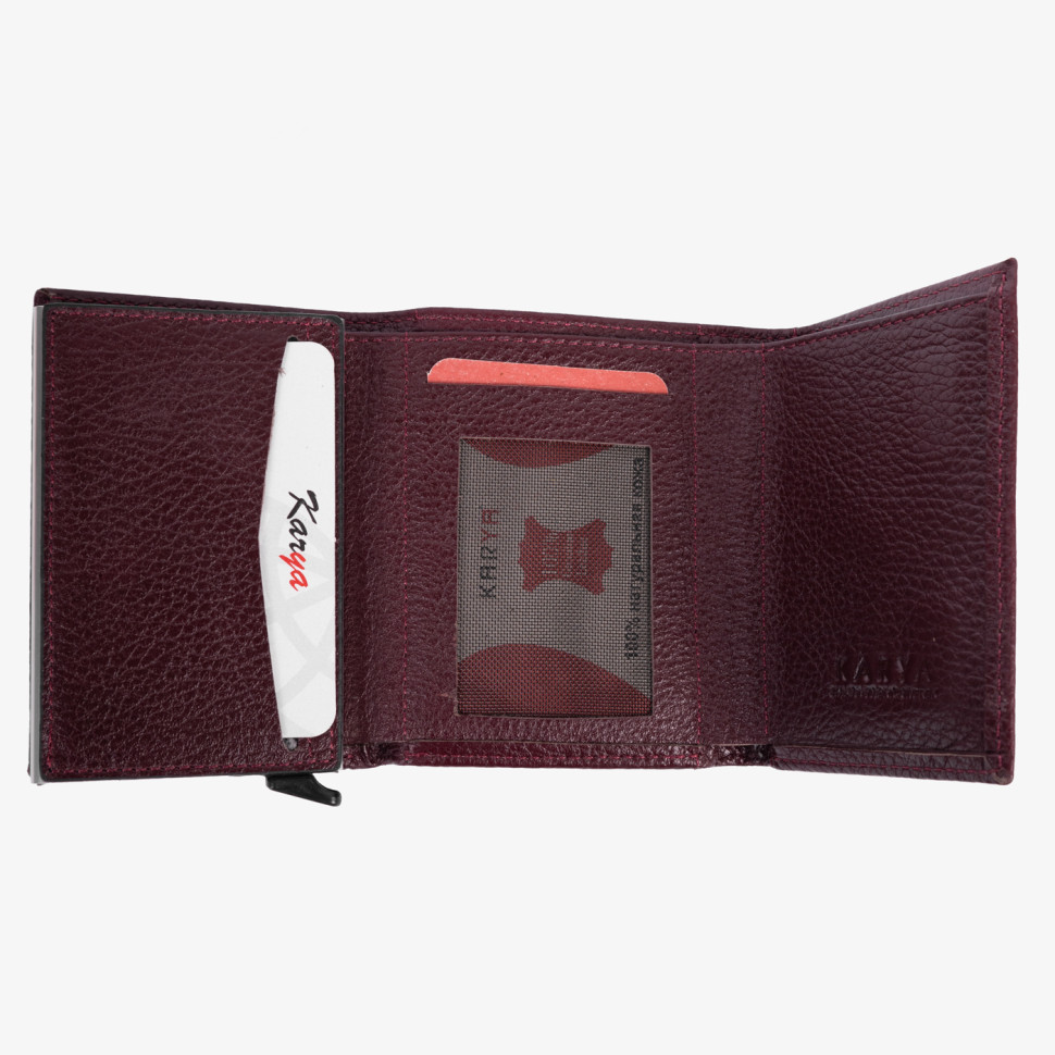 Картхолдер с отделением для купюр Karya, 0060-243 вишня