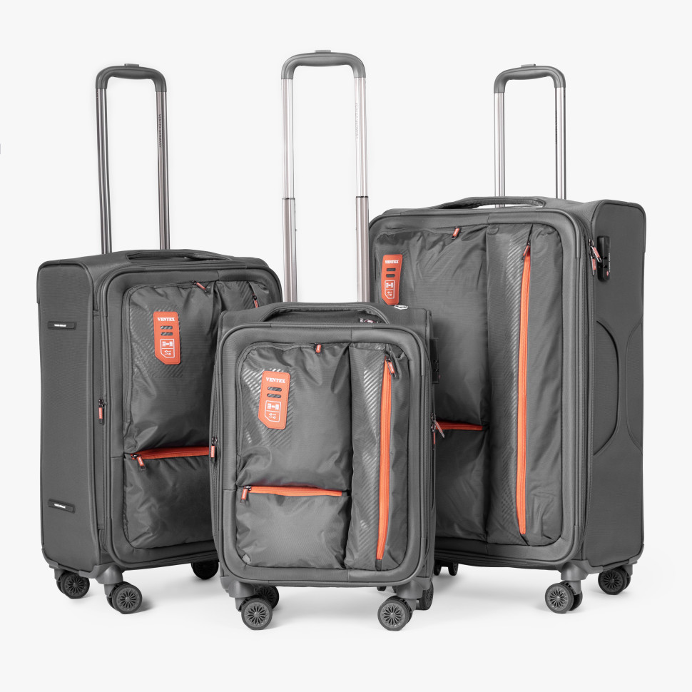 Чемодан Ventex, Ж01-4901 серый