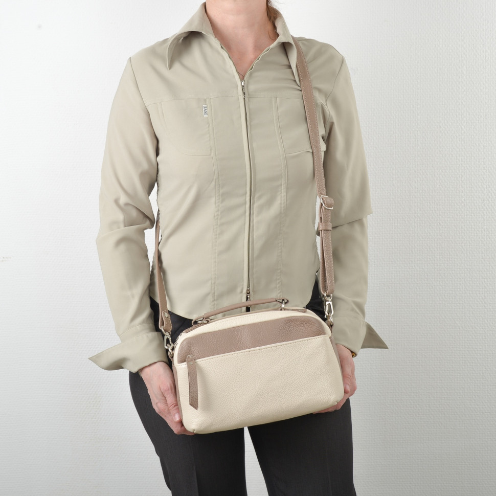 Сумка женская Sumkov Р-301 зел/капучино