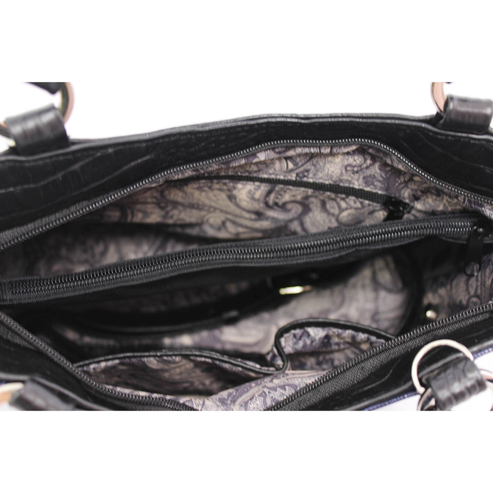 Сумка женская Protege, ДС-189-125, "Техно" черно-синяя