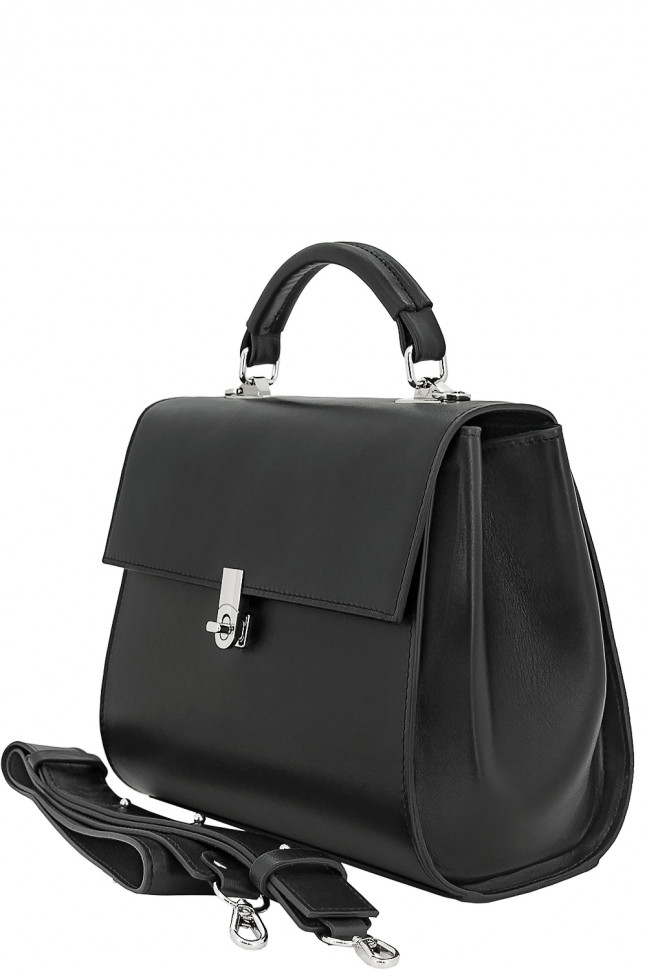 Сумка женская Protege Ц-510.8 чёрный гладкая кожа