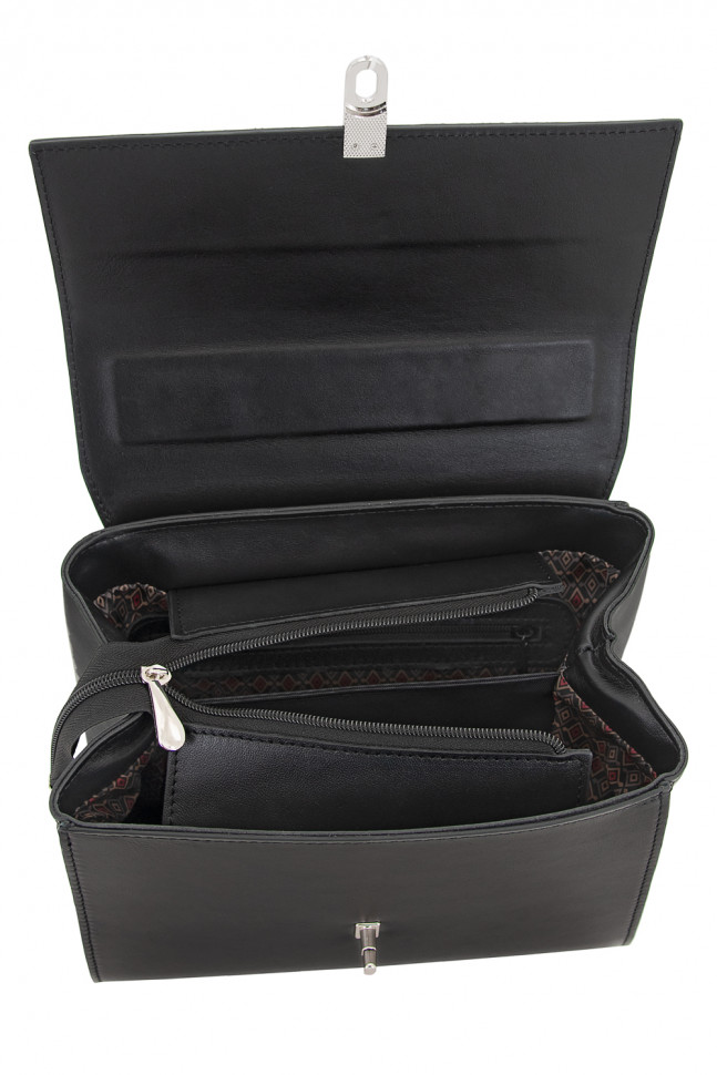 Сумка женская Protege Ц-510.8 чёрный гладкая кожа