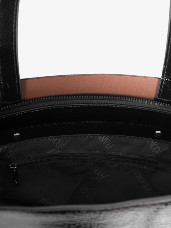 Сумка женская Baggins KDL-1300 лак черная Сумка женская Baggins KDL-1300 лак черная