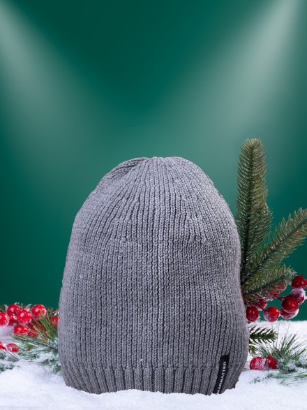 Шапка мужская 13152 MARHATTER сер.меланж(57-59)