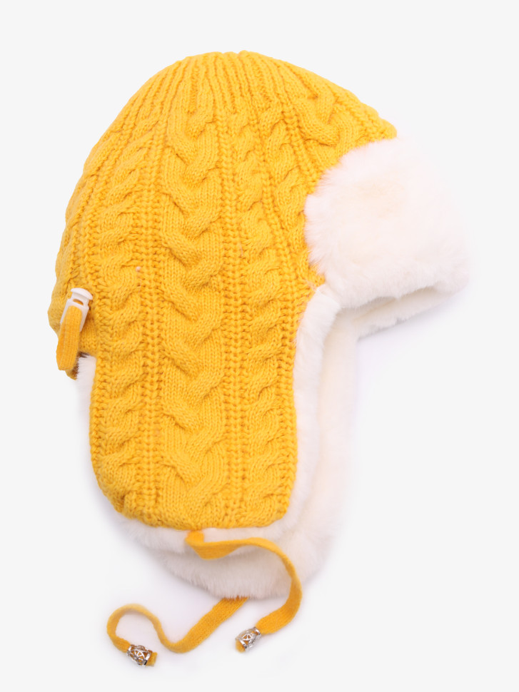 Ушанка Warm Goddess 2705 желтая Ушанка Warm Goddess 2705 желтая