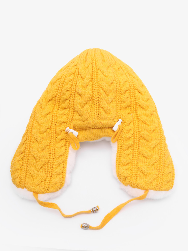 Ушанка Warm Goddess 2705 желтая Ушанка Warm Goddess 2705 желтая