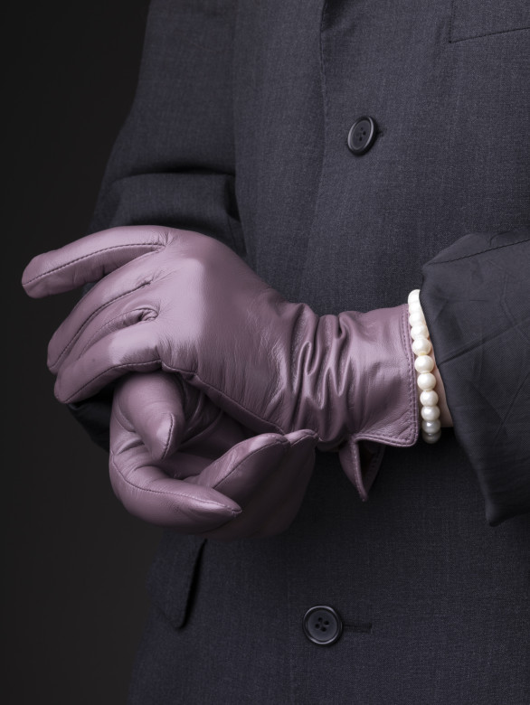 Перчатки женские Farella 2145 пудра 