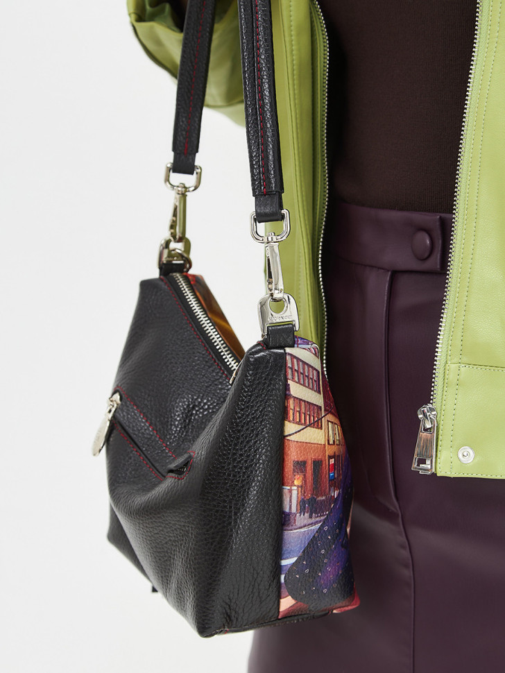 Сумка Curanni 2420 сан сет чёрная Сумка Curanni 2420 сан сет чёрная