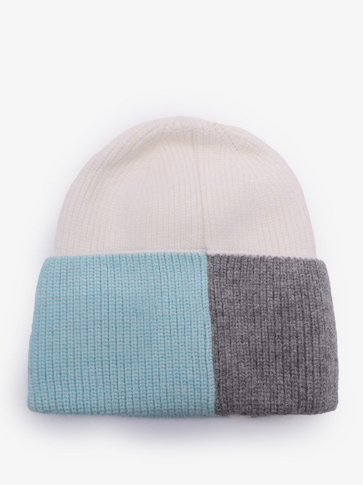 Шапка OvenTrico 1570 белый/бирюзовый/серый