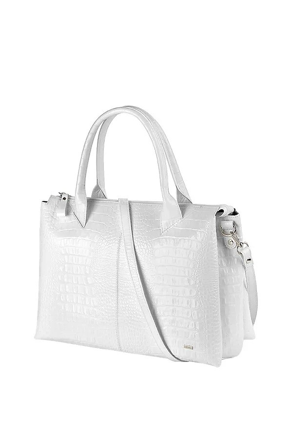 Сумка женская САБРИНА 79188 КРИСТАЛЛ кайман белая Сумка женская САБРИНА 79188 КРИСТАЛЛ кайман белая