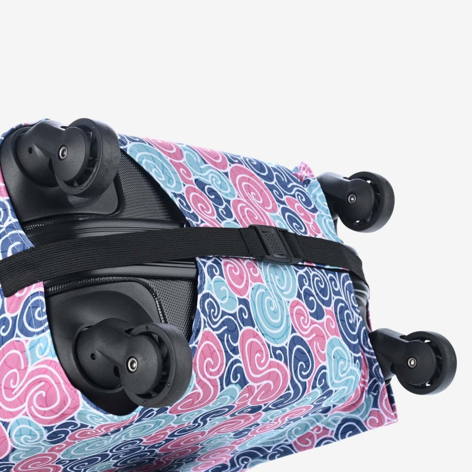 Чехол для чемодана Восьмерки размер L цветной Чехол для чемодана Восьмерки размер L цветной