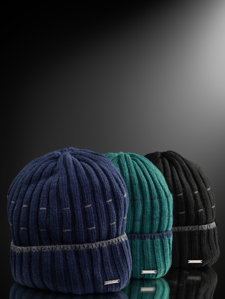 Ушанка мужская 13342/5 MARHATTER тёмно-синяя (57-59)