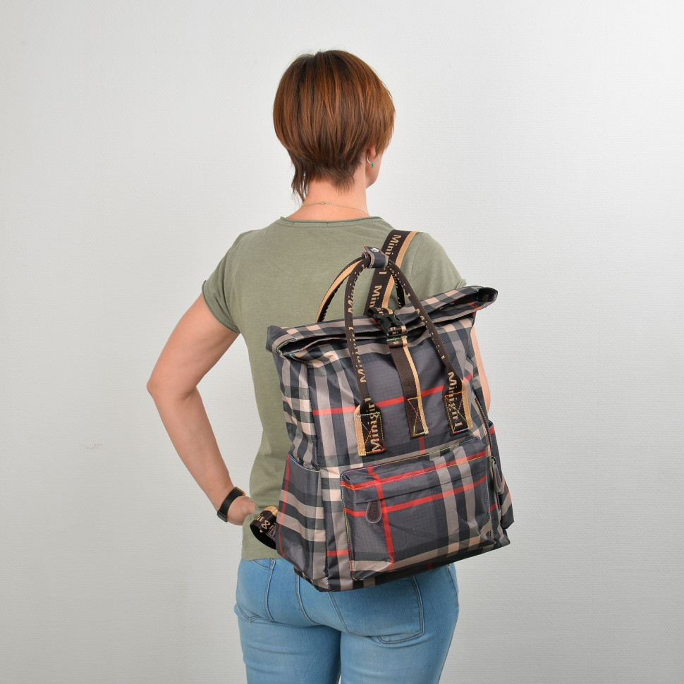 Сумка-рюкзак Minigirl 20175 коты коричневая