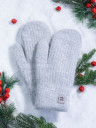 Варежки женские Корона 6559 св.серые