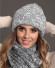 Шапка женская 23-229 Stigler серый/молочный Шапка женская 23-229 Stigler серый/молочный