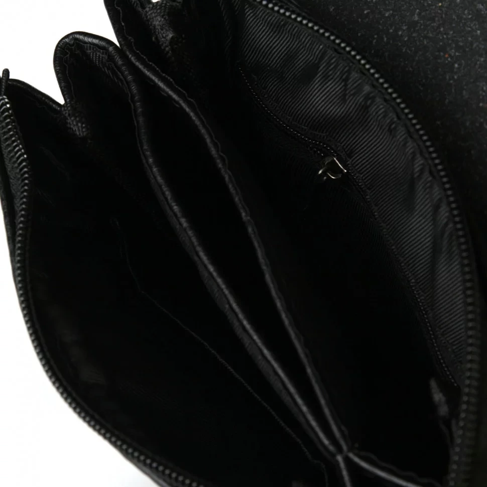 Мужская сумка-планшет из экокожи Cantlor Y03-1 чёрная