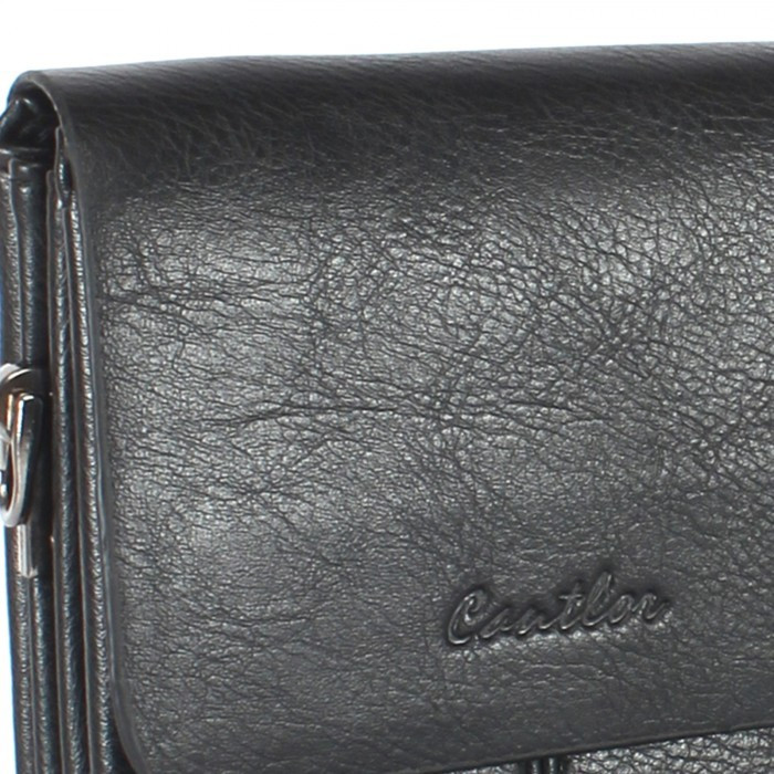 Мужская сумка-планшет из экокожи Cantlor Y03-1 чёрная