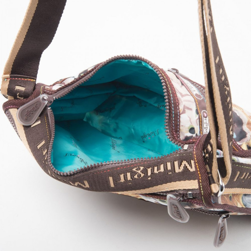 Сумка Minigirl 191 коты коричневая Сумка Minigirl 191 коты коричневая