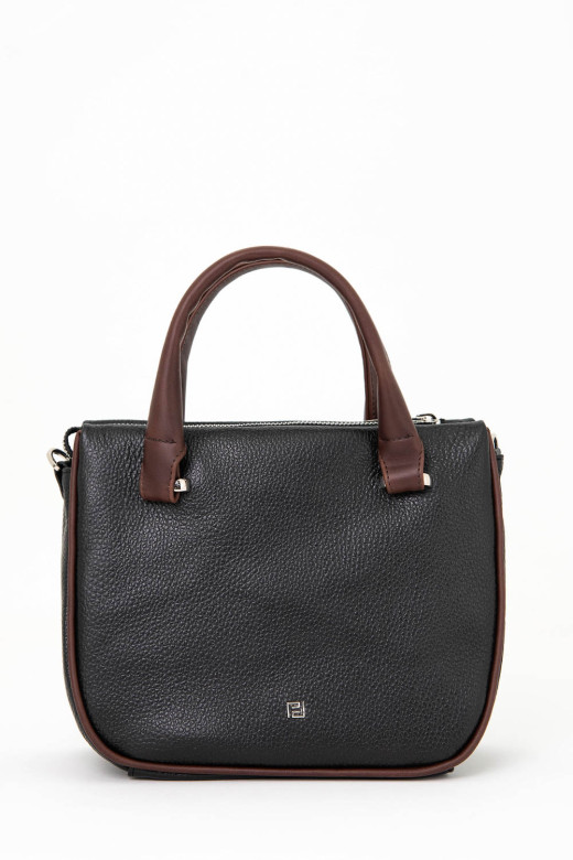 Сумка Protege Ц-558/2 черный флотер+коричневый пулл-ап