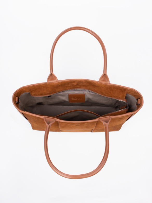 Сумка Curanni 9847 замша рыжая